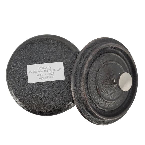 Sedona Kitchen 2pc Seasoned Cast Iron Mini Dutch Oven Round Mini Cocotte New - Picture 8 of 8